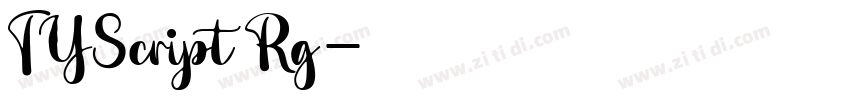 TYScript Rg字体转换 TYScript Rg字体转换